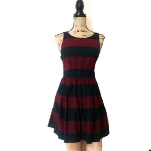 Abercrombie & Fitch Stripe Fit&Flare Party Dress